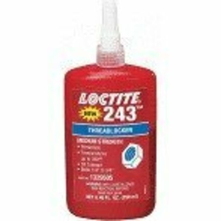 LOCTITE Threadlocker, Primerless 243, 250mL Bottle, Blue LOC1329505